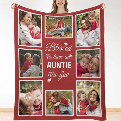 Vista 16 de HUGLAZY Regalos para nana - Manta personalizada con fotos, manta de fotos para abuela, abuela, manta de cumpleaños de nieta