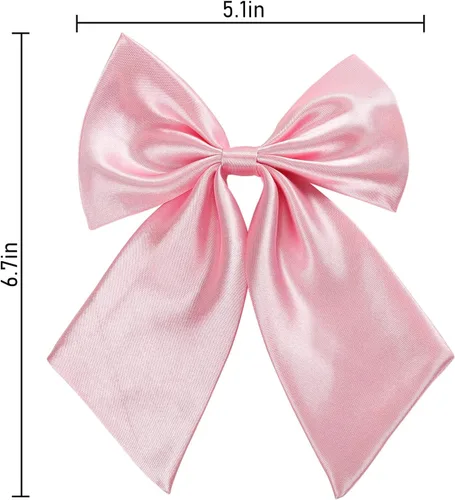 Vista 3 de AWAYTR Pajarita ajustable preatada para mujer, pajaritas de color sólido para mujer
