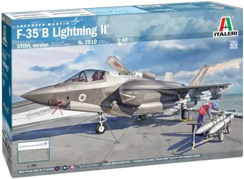 Vista 15 de Italeri -2810 F-35 B Lightning II Versión STOVL, escala 1:48, kit de modelo, modelo de plástico para montar, modelado, multicolor, IT2810