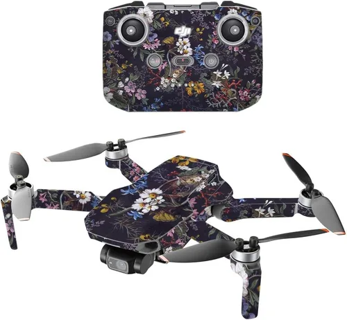 Vista 8 de MightySkins - Compatible con DJI Mini 2 Dron portátil - Flor de almendra Funda protectora de vinilo duradera y única Fácil de aplicar, quitar