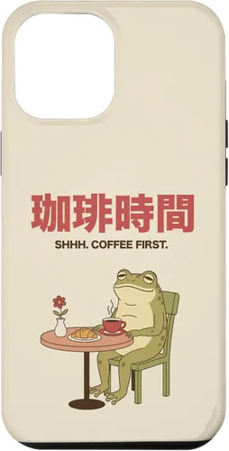 Vista 26 de Japanese Coffee Time Frog Retro Cafe Aesthetic Case for iPhone 17