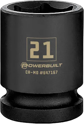 Vista 9 de Powerbuilt 647296 - Toma de impacto de 6 puntos de 1/2 pulgada x 1-1/4 pulgadas