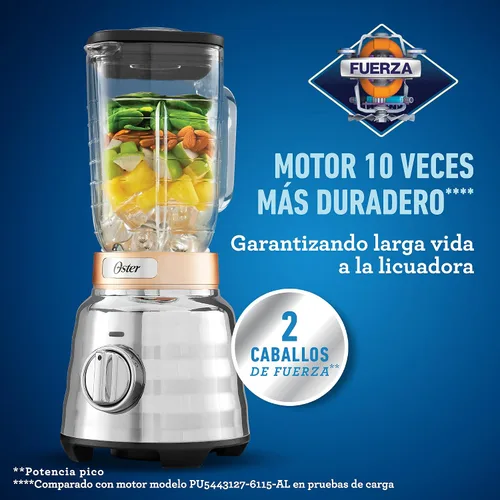 Vista 6 de Oster Licuadora de botón de perilla con tarro de vidrio BLSTPBRG