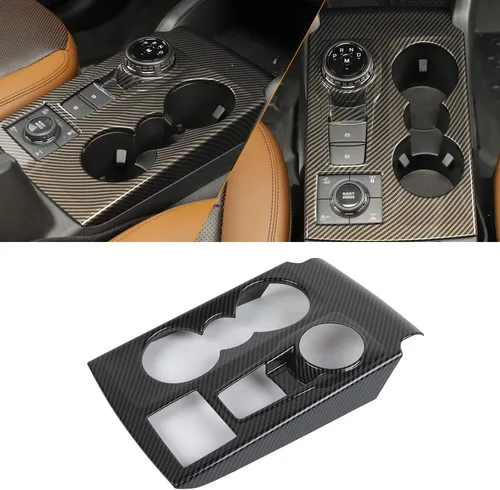 Vista 9 de Funda para palanca de cambios de consola central Bronco Sport compatible con Ford Bronco Sport 2021-2024+ (cromo, ABS)
