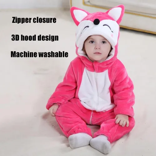 Vista 6 de Disfraces de animales para bebés, mameluco unisex para niños pequeños, rómper para disfraz de Halloween