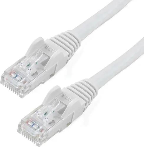 Vista 8 de StarTech Cable Ethernet CAT6 de 6 pulgadas – Cable Ethernet CAT 6 Gigabit amarillo -650 MHz 100 W PoE RJ45 UTP Network/Patch Cord Snagless w/Strain