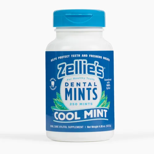 Vista 3 de Zellie's - Paquete combinado de mentas 100% xilitol para el aliento Sin aspartamo, sin gluten, vegano y kosher Incluye (1) mentas frescas