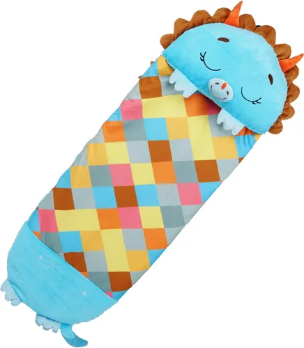 Vista 8 de Happy Nappers Almohada 2 en 1 y saco de dormir Dolphin, 66x30 grande