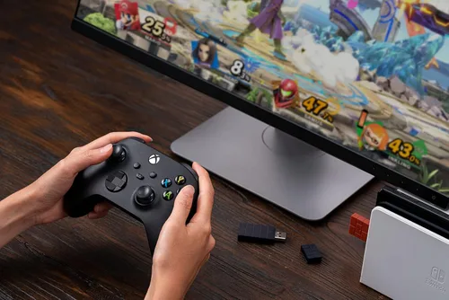 Vista 7 de 8Bitdo Adapter 2 USB Wireless Switch Controller for Windows, Mac & Raspberry Pi, Compatible with Xbox Series X & S Controller, Xbox One Bluetooth