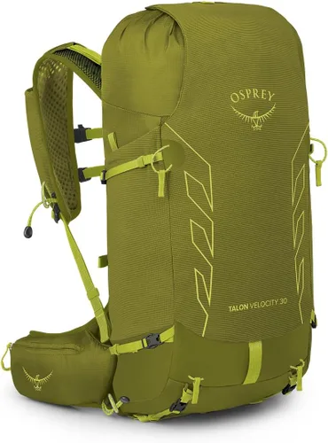 Vista 16 de Osprey Talon Velocity 30L Mochila de senderismo para hombre, gris, talla S Carbón oscuro/Amarillo Tumbleweed