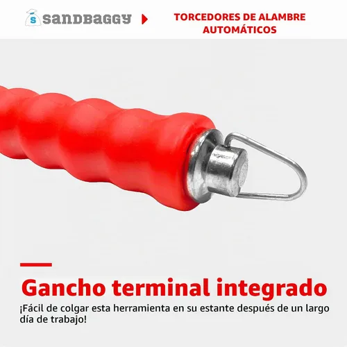 Vista 5 de Sandbaggy Herramienta automática de tornado de alambre de barras de refuerzo Lazos barras de refuerzo 2 veces más rápido que la herramienta manual