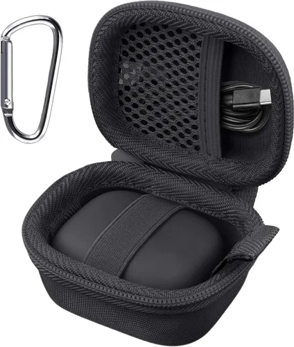 Vista 11 de co2CREA Estuche rígido para Beats Powerbeats Pro 2 con clip de mosquetón Caja Naranja Eléctrica