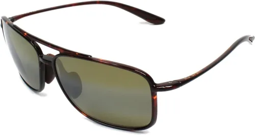 Vista 4 de Maui Jim Gafas de sol polarizadas Kaupo Gap Aviator para hombre y mujer Negro brillo/gris neutro