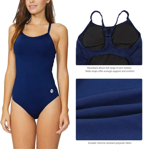 Vista 4 de BALEAF Traje de baño de una pieza con correa ajustable para mujer, traje de baño