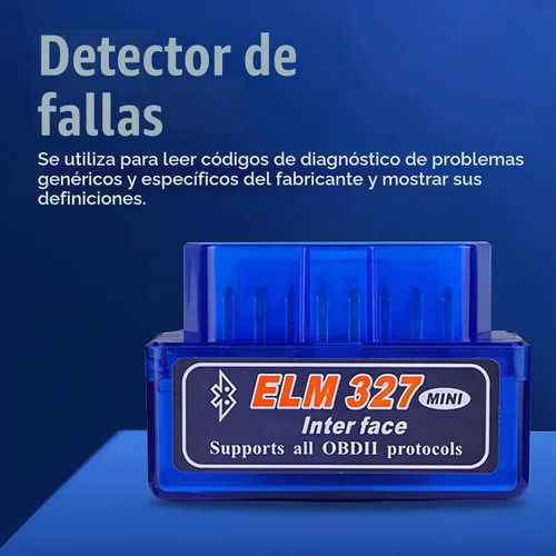 Vista 3 de Escáner OBD2 Bluetooth, Herramienta de Escaneo de Diagnóstico Universal ELM327 OBDII Lector de Códigos de Auto, Herramienta de Diagnóstico Escáner