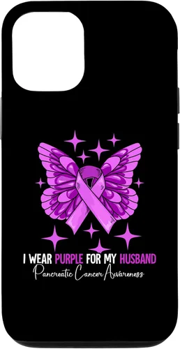 Vista 26 de I Wear Purple For My Husband Pancreatic Cancer Awareness Case for iPhone 16