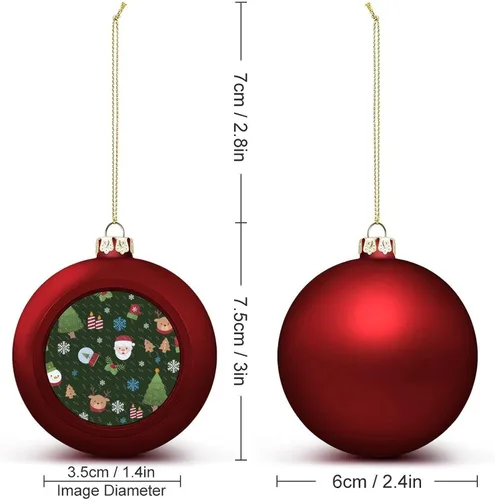 Vista 170 de Boobs Funny Shatterproof Matte Christmas Balls for Tree Wreath Home Decor 1PCS