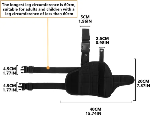 Vista 4 de TORMEN Funda táctica ajustable para pistola de pierna derecha, compatible con Nerf Elite Series Blaster