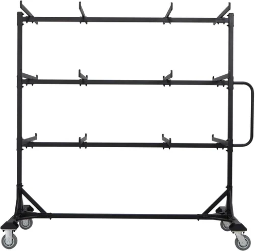 Vista 11 de LIFETIME Carrito de almacenamiento de silla vertical, acero aleado, negro