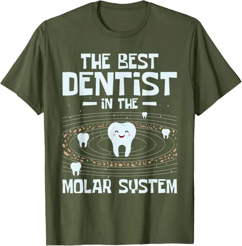 Vista 30 de El mejor dentista - Molar Teeth Dental Odontología DDS Camiseta Negro