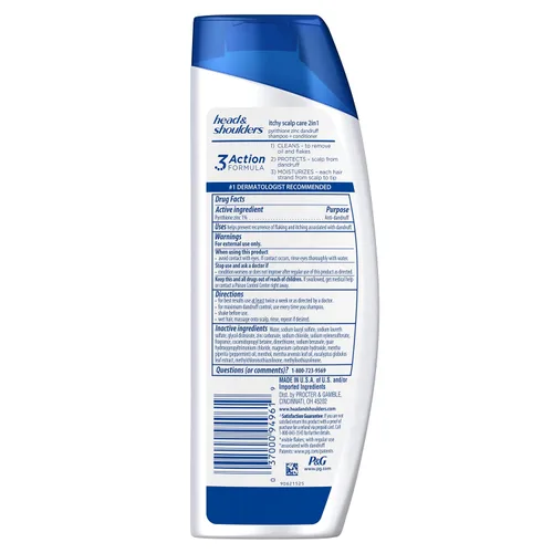 Vista 2 de Acondicionador Head and Shoulders con eucalipto para cuero cabelludo. Anticaspa. 13.5 onzas líquidas Eucalipto 2 en 1