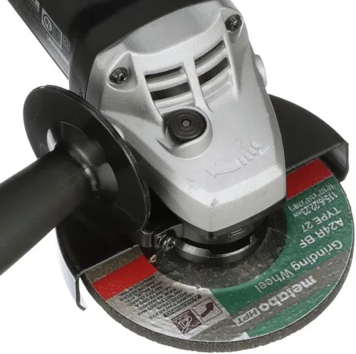 Vista 4 de Metabo HPT Amoladora angular de 4-1/2 pulgadas, incluye 5 ruedas de molienda y estuche rígido, motor de 6.2 amperios, compacta y ligera, G12SR4