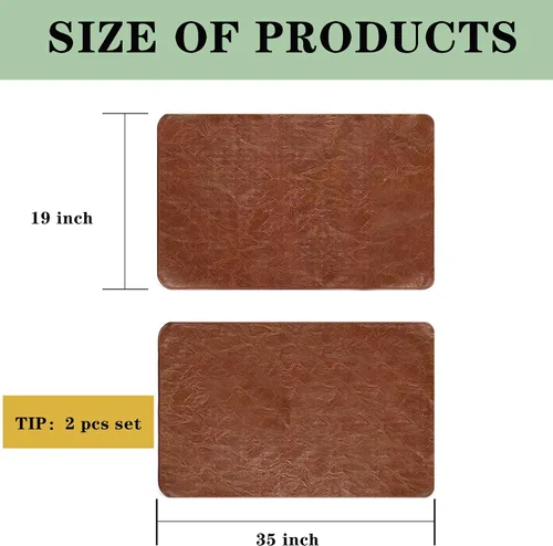 Vista 6 de Ntomtuex Funda de piel sintética para reposabrazos de sofá, funda impermeable para reposabrazos de sofá, silla reclinable, protectores de brazo