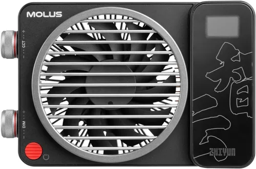 Vista 3 de Zhiyun MOLUS X100 PRO 100w COB LED luz de video, luz de cámara bicolor 2700K-6500K con aplicación Bluetooth Control de brillo Iluminación continua