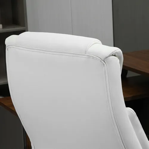 Vista 7 de Big and Tall 400lbs Executive Office Chair with Wide Seat, Computer Desk Chair with High Back PU Leather Ergonomic Upholstery, Adjustable Height and