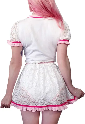Vista 3 de Littleforbig - Mono para bebé con botón ABDL, para enamorado de pañales