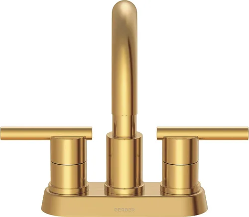 Vista 2 de Parma 2H - Grifo de lavabo con drenaje emergente de metal de 1.2 gpm, bronce cepillado