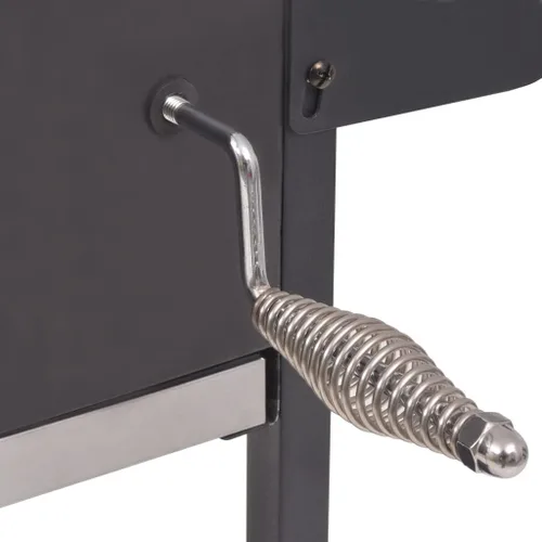 Vista 4 de Ahumador de carbón para barbacoa con estante inferior negro (estilo N) -AA