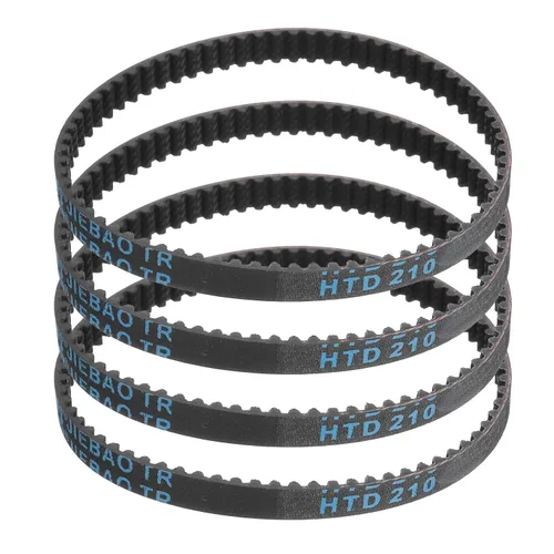 Vista 41 de uxcell 4 piezas HTD-3M Correa de Distribución de Goma 48 Dientes, Longitud de Paso 144mm x Ancho 6mm x Altura 2.4mm, Correa de Polea de Distribución