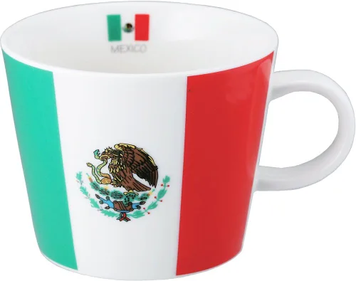 Vista 6 de Gekjinsha Sugar Land 10961-2 - Taza con diseño de bandera, Argentina, 12.8 fl oz (380 cc), fabricada en Japón, apta para microondas y lavavajillas