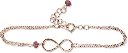 Vista 105 de Pulsera con dije de infinito con piedra natal, joyería hecha a mano, regalo para ella