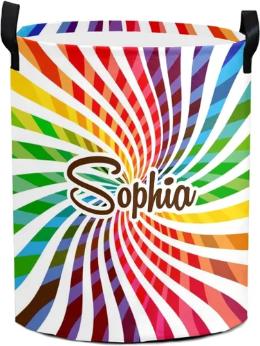 Vista 7 de Cesta de lavandería personalizada con estrella dorada con nombre y texto, impermeable, para dormitorio, sala de estar, cesta de almacenamiento