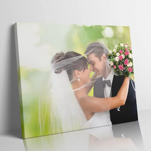 Vista 15 de Uayuios Lienzo personalizado con tus fotos, marco de lienzo personalizado para pared, para crear póster de boda, mascota, familia, 8 x 6 pulgadas