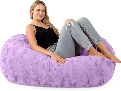 Vista 11 de Jaxx Lounger Jr. Puff Azul