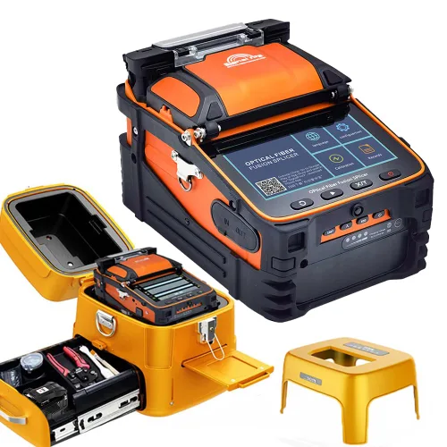 Vista 8 de SM&MM Empalmadora de Fusión de Fibra Óptica Inteligente Automática Máquina de Empalme por Soldadura con OPM y VFL y Kit de Cortadora de Fibra