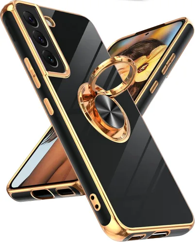 Vista 27 de LeYi Funda para teléfono Galaxy A12: con protector de pantalla de vidrio templado [paquete de 2] Soporte de anillo giratorio de 360°, soporte Rosa