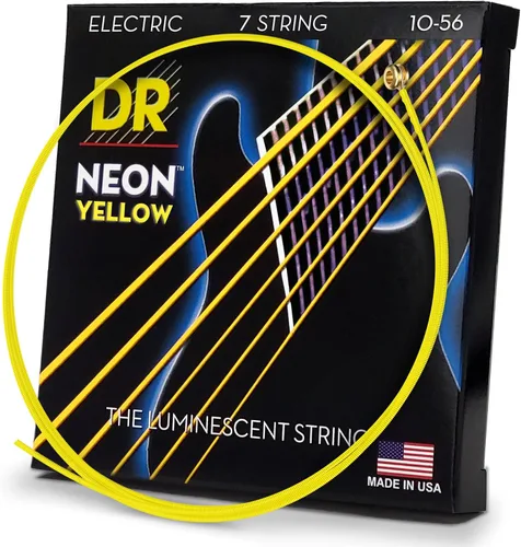 Vista 15 de DR Strings NBE-9 - Cuerdas para guitarra eléctrica de color azul neón de alta definición, cuerda ligera, 9-42