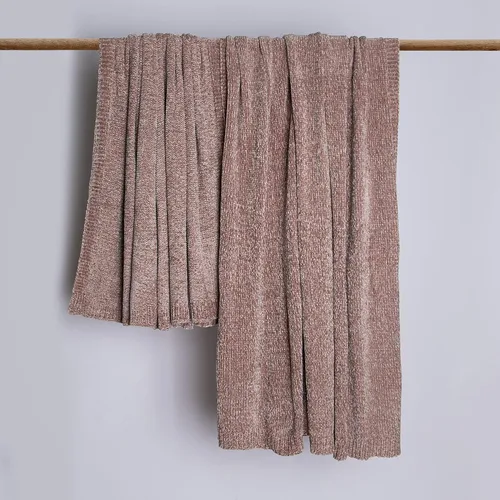 Vista 3 de BEST HOME FASHION Manta de felpilla brillante súper suave, cálida y acogedora, para todas las estaciones, sofá y cama, 50 x 60 pulgadas, color rosa