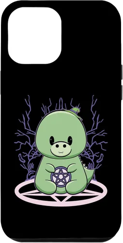 Vista 8 de iPhone 15 Dinosaur Tyrannosaurus With Pentagram Halloween Case