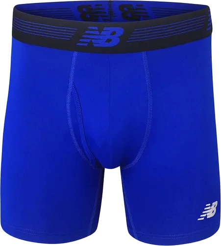 Vista 4 de New Balance Men's 6" Premium Performance Boxer Brief with Fly Front (3 Pack)
