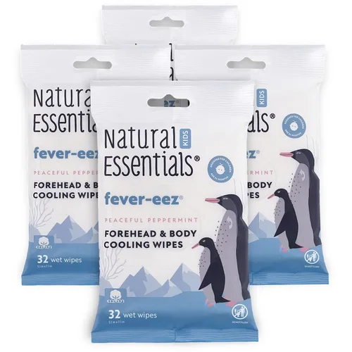 Vista 11 de Natural Essentials Fever-eez - Alivio de la fiebre del bebé para niños, toallitas calmantes para la frente y el cuerpo para bebés, proporcionan una
