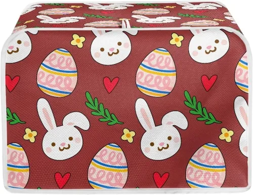 Vista 13 de Veniyate 2 Slice Toaster Cover Kitchen Mushroom Print Small Appliance Cover Bread Maker Dust and Fingerprint Protection, Lightweight and Durable