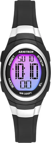 Vista 13 de Armitron Reloj deportivo con cronógrafo digital para mujer, correa de resina, 45/7034