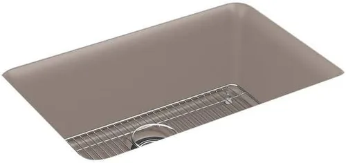 Vista 28 de Kohler K-8223-CM5 Cairn - Grifos para fregadero de cocina, color beige mate