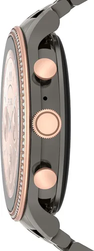 Vista 2 de Fossil - Reloj inteligente con pantalla táctil Gen 6 con altavoz para mujer medición de frecuencia cardíaca oxígeno en sangre GPS pagos sin contacto