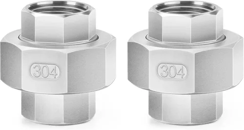 Vista 14 de ChillWaves Montaje de tubería de acero inoxidable 304, unión, adaptador de rosca hembra NPT de 2 "(1 PACK)